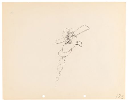 Lot #701 Mickey and Minnie Mouse production drawings (8) from Plane Crazy - Disney's First Finished Mickey Mouse Short - Image 2