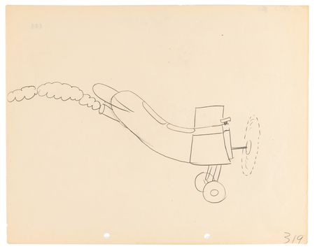 Lot #701 Mickey and Minnie Mouse production drawings (8) from Plane Crazy - Disney's First Finished Mickey Mouse Short - Image 5
