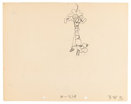 Lot #701 Mickey and Minnie Mouse production drawings (8) from Plane Crazy - Disney's First Finished Mickey Mouse Short - Image 9