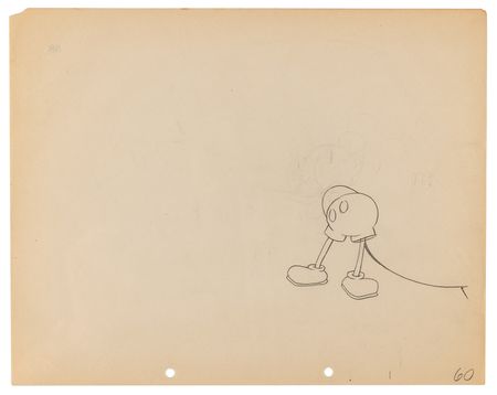 Lot #707 Mickey Mouse production drawings (2) from Steamboat Willie - Image 3