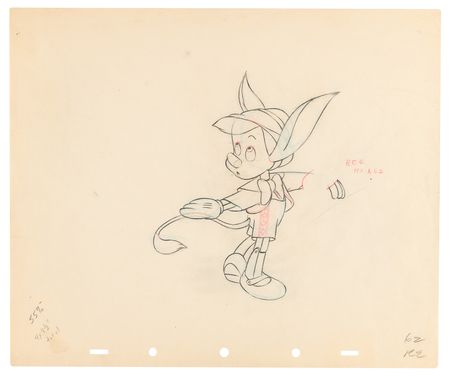 Lot #735 Pinocchio production drawings (11) from Pinocchio - Image 11