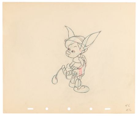 Lot #735 Pinocchio production drawings (11) from Pinocchio - Image 3