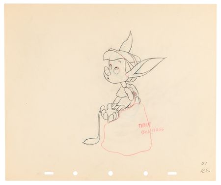 Lot #735 Pinocchio production drawings (11) from Pinocchio - Image 4