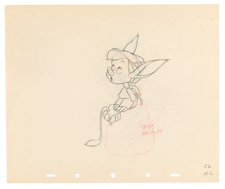 Lot #735 Pinocchio production drawings (11) from Pinocchio - Image 5