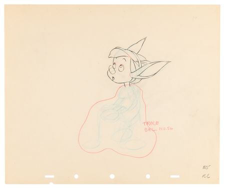 Lot #735 Pinocchio production drawings (11) from Pinocchio - Image 8