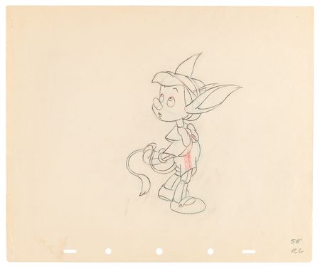 Lot #735 Pinocchio production drawings (11) from Pinocchio - Image 9