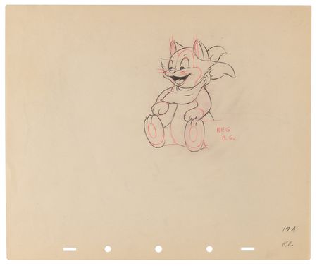 Lot #732 Figaro production drawings (17) from Pinocchio - Image 10