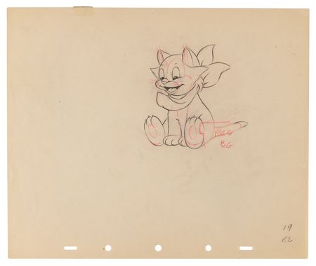 Lot #732 Figaro production drawings (17) from Pinocchio - Image 11