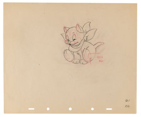 Lot #732 Figaro production drawings (17) from Pinocchio - Image 12