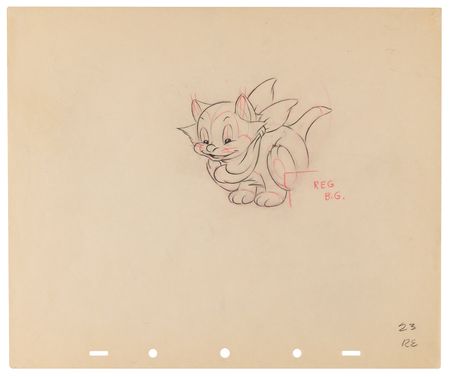 Lot #732 Figaro production drawings (17) from Pinocchio - Image 13