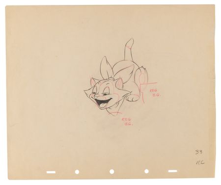 Lot #732 Figaro production drawings (17) from Pinocchio - Image 17