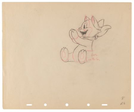 Lot #732 Figaro production drawings (17) from Pinocchio - Image 4