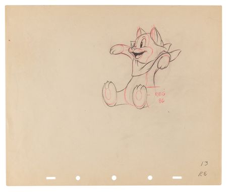 Lot #732 Figaro production drawings (17) from Pinocchio - Image 7