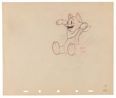 Lot #732 Figaro production drawings (17) from Pinocchio - Image 8