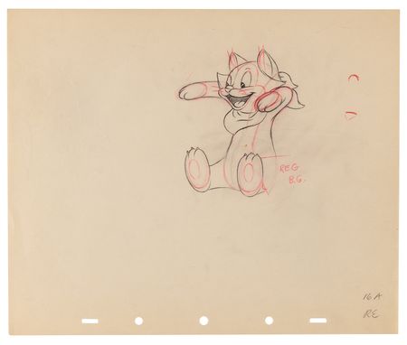 Lot #732 Figaro production drawings (17) from Pinocchio - Image 9