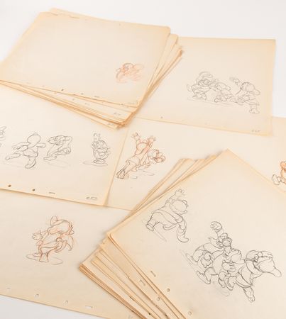 Lot #710 Dwarfs rough production drawings (43)