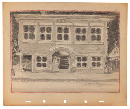 Lot #787 Ken Hultgren and Disney Animation Studio Artists (15) Original Drawings of Animals, Planes, and Settings - Image 14