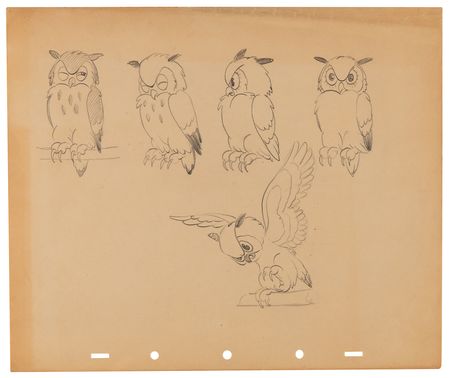 Lot #787 Ken Hultgren and Disney Animation Studio Artists (15) Original Drawings of Animals, Planes, and Settings - Image 3
