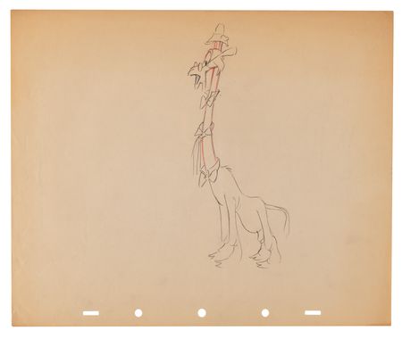 Lot #787 Ken Hultgren and Disney Animation Studio Artists (15) Original Drawings of Animals, Planes, and Settings - Image 7