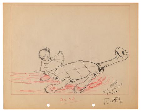 Lot #787 Ken Hultgren and Disney Animation Studio Artists (15) Original Drawings of Animals, Planes, and Settings - Image 8