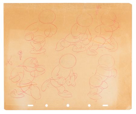 Lot #716 Dwarfs rough production drawings (8) from Snow White and the Seven Dwarfs - Image 10