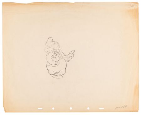 Lot #716 Dwarfs rough production drawings (8) from Snow White and the Seven Dwarfs - Image 2