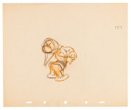 Lot #716 Dwarfs rough production drawings (8) from Snow White and the Seven Dwarfs - Image 4