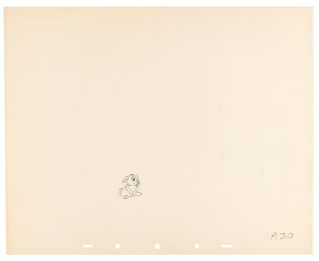 Lot #849 Baby bunny rough production drawings (10) from Bambi - Image 10