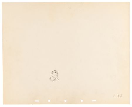 Lot #849 Baby bunny rough production drawings (10) from Bambi - Image 11