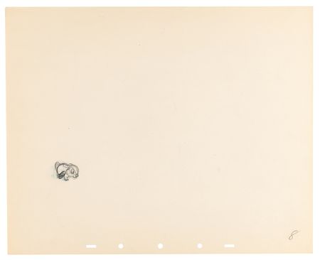 Lot #849 Baby bunny rough production drawings (10) from Bambi - Image 4