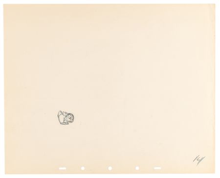 Lot #849 Baby bunny rough production drawings (10) from Bambi - Image 7