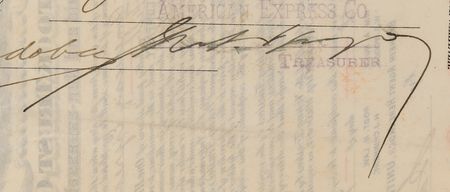 Lot #309 James F. Fargo Signed Stock Certificate - Issued to the American Express Company - Image 4