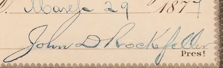 Lot #112 John D. Rockefeller and Henry M. Flagler Signed 'Standard Oil Trust' Stock Certificate (No. 126) - Image 3