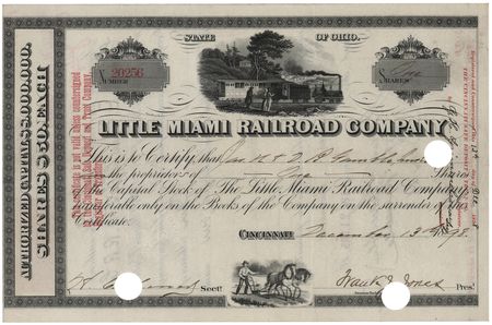 Lot #314 James Norris Gamble and David Berry Gamble Signed Stock Certificate - Image 2