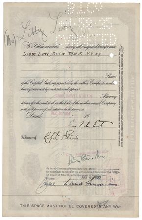 Lot #302 Pierre S. du Pont Signed 'Baltimore and Ohio Railroad' Stock Certificate - Image 2