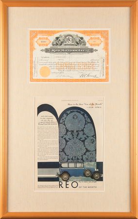 Lot #355 REO Motors War-Dated Stock Certificate - Image 1