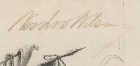 Lot #64 Woodrow Wilson Document Signed as President - One Day After the Assassination of Archduke Franz Ferdinand - Image 2