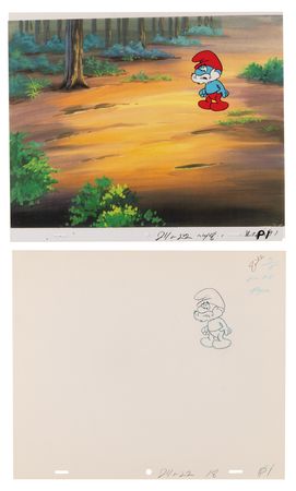 Lot #779 Smurfs (15) production cels and (16) production drawings from The Smurfs - Image 14