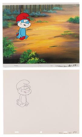 Lot #779 Smurfs (15) production cels and (16) production drawings from The Smurfs - Image 16