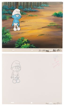 Lot #779 Smurfs (15) production cels and (16) production drawings from The Smurfs - Image 2