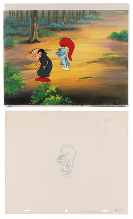 Lot #779 Smurfs (15) production cels and (16) production drawings from The Smurfs - Image 5