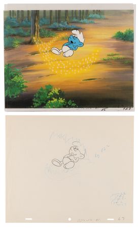 Lot #779 Smurfs (15) production cels and (16) production drawings from The Smurfs - Image 6