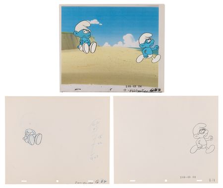 Lot #779 Smurfs (15) production cels and (16) production drawings from The Smurfs - Image 7