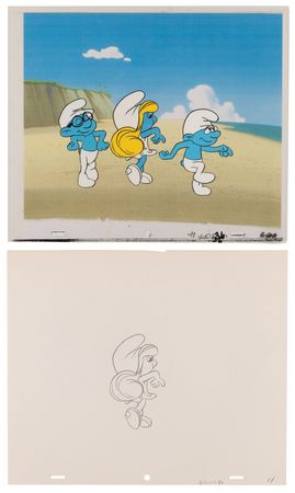 Lot #779 Smurfs (15) production cels and (16) production drawings from The Smurfs - Image 8