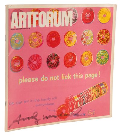 Lot #506 Andy Warhol Signed Artforum Magazine