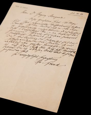 Lot #250 Sigmund Freud Autograph Letter Signed On Carl Jung's Growing Influence in America - 