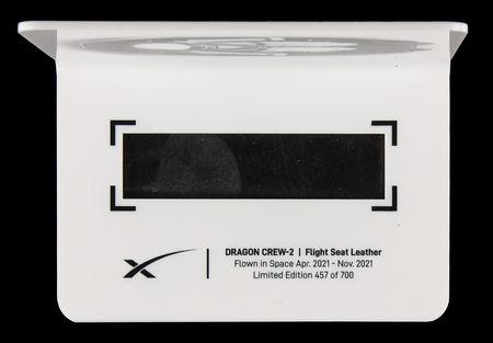 Lot #490 SpaceX Dragon Crew-2 Flown Seat Leather (Ltd. Ed. #457/700) - Image 2