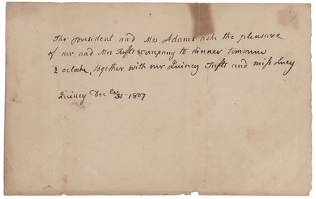 Lot #1 Abigail Adams Third-Person Autograph Letter Signed: 