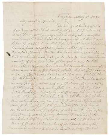 Lot #4 Anna Harrison Autograph Letter Signed - Image 1