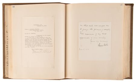 Lot #11 Theodore Roosevelt, William H. Taft, and Notables (190+) Signed Letters in Scrapbook - Image 9